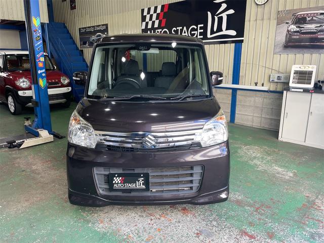 スペーシア Ｘリミテッド　純正ナビワンセグ　純正エアロ　両側パワースライド　シートヒーター　純正ＨＩＤヘッド　スマートキー　レーダーブレーキサポート　プッシュスタート　ステリモ　純正アルミ　オートライト　アイドリングストップ（4枚目）