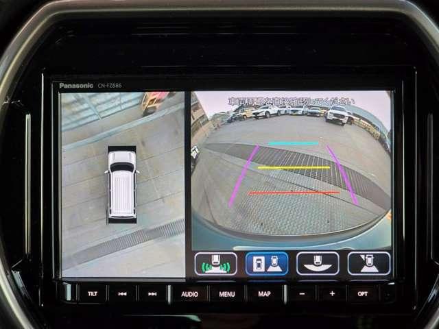 �ԗ��̑O�㍶�E�ɂ���S�̃J�������������邱�ƂŁA�܂�ł����g�̃N���}���󂩂猩�Ă���悤�Ș��Ղł̉f�����f���o���Ă���܂��B�o�b�N�����������̂��ƁA�O�i���Ɏ��E�̈��������_�ł����ɗ����܂��ˁB