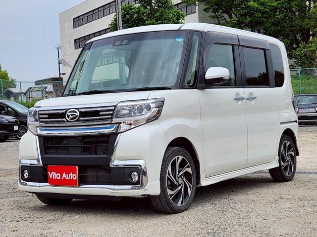 タント カスタムＲＳ　トップエディションＶＳ　ＳＡＩＩＩ　メモリーナビ　全方位カメラ　フルセグ　スマートキー　ＬＥＤヘッドライト　衝突軽減ブレーキ　両側パワスラ　シートヒーター　Ｂｌｕｅｔｏｏｔｈ　ＵＳＢ　純正アルミ　ＥＴＣ（9枚目）