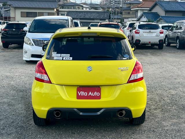 スイフトスポーツ ベースグレード SDナビ フルセグTV スマートキー HIDヘッドライト 前後ドラレコ Bluetooth クルコン 純正17インチアルミ ETC(10枚目)