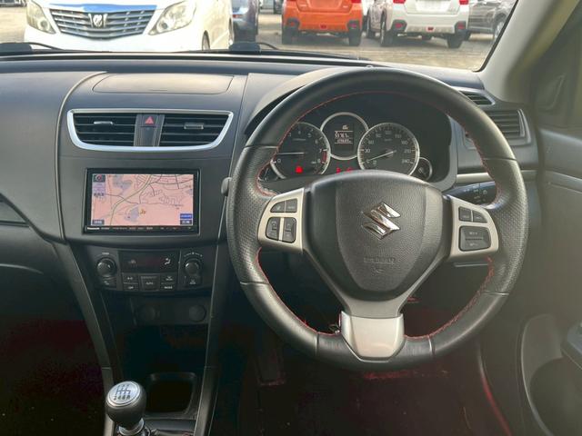 スイフトスポーツ ベースグレード SDナビ フルセグTV スマートキー HIDヘッドライト 前後ドラレコ Bluetooth クルコン 純正17インチアルミ ETC(18枚目)