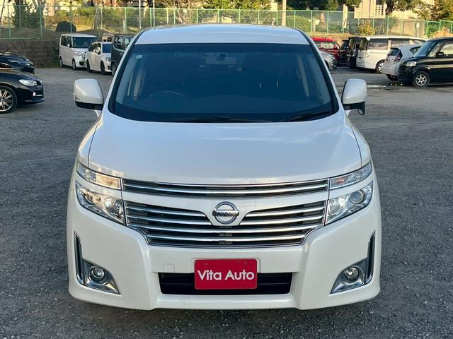 エルグランド 250ハイウェイスター SDナビ フルセグTV リアカメラ フリップダウンモニター スマートキー HIDヘッドライト 片側パワスラ Bluetooth 純正18インチアルミ ETC(4枚目)