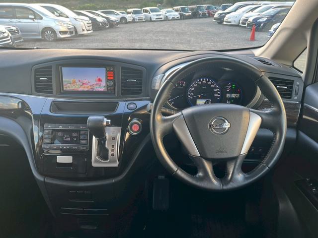 エルグランド 250ハイウェイスター SDナビ フルセグTV リアカメラ フリップダウンモニター スマートキー HIDヘッドライト 片側パワスラ Bluetooth 純正18インチアルミ ETC(18枚目)