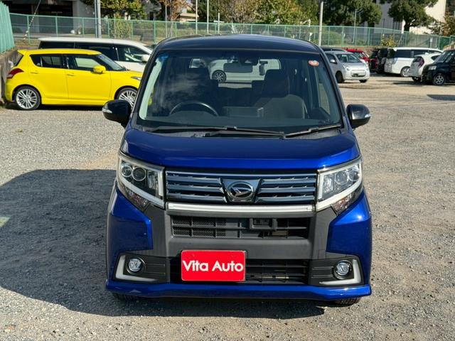 ムーヴ カスタム RS ハイパーSAII メモリーナビ フルセグTV リアカメラ スマートキー LEDヘッドライト 衝突軽減ブレーキ 前後ドラレコ Bluetooth 純正15インチアルミ ETC(4枚目)