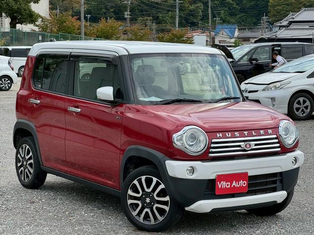 ハスラー JスタイルII SDナビ フルセグTV スマートキー HIDヘッドライト 衝突軽減ブレーキ シートヒーター Bluetooth 純正15インチアルミ(2枚目)