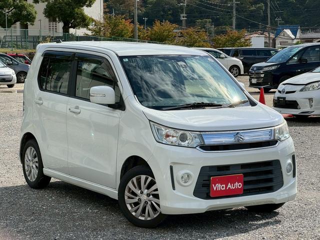 ワゴンRスティングレー X SDナビ フルセグTV スマートキー HIDヘッドライト 衝突軽減ブレーキ シートヒーター 純正14インチアルミ ETC(2枚目)