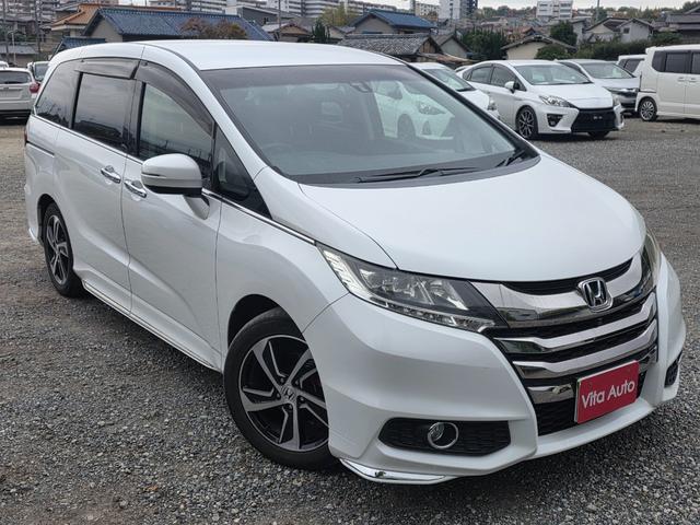 オデッセイ アブソルート メモリーナビ フルセグTV 全方位カメラ フリップダウンモニター スマートキー LEDヘッドライト 衝突軽減ブレーキ 両側パワスラ Bluetooth クルコン 純正17インチアルミ ETC(2枚目)