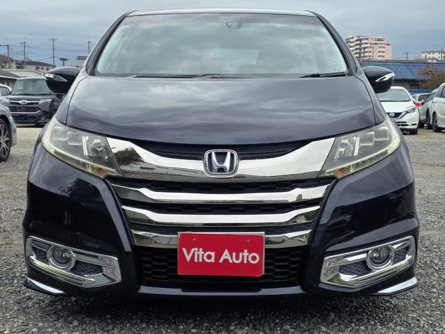 オデッセイ アブソルート メモリーナビ フルセグTV リアカメラ スマートキー LEDヘッドライト 衝突軽減ブレーキ 両側パワスラ 前ドラレコ Bluetooth クルコン 純正17インチアルミ ETC(3枚目)