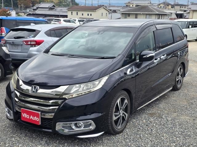 オデッセイ アブソルート メモリーナビ フルセグTV リアカメラ スマートキー LEDヘッドライト 衝突軽減ブレーキ 両側パワスラ 前ドラレコ Bluetooth クルコン 純正17インチアルミ ETC(6枚目)