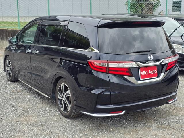 オデッセイ アブソルート メモリーナビ フルセグTV リアカメラ スマートキー LEDヘッドライト 衝突軽減ブレーキ 両側パワスラ 前ドラレコ Bluetooth クルコン 純正17インチアルミ ETC(8枚目)