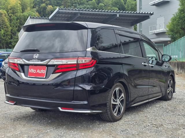 オデッセイ アブソルート メモリーナビ フルセグTV リアカメラ スマートキー LEDヘッドライト 衝突軽減ブレーキ 両側パワスラ 前ドラレコ Bluetooth クルコン 純正17インチアルミ ETC(11枚目)