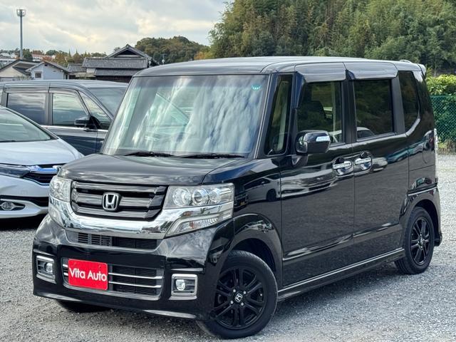 Ｎ－ＢＯＸカスタム Ｇ　ＳＳブラックスタイルパッケージ　ＳＤナビ　ワンセグＴＶ　リアカメラ　スマートキー　ＨＩＤヘッドライト　両側パワスラ　シートヒーター　Ｂｌｕｅｔｏｏｔｈ　純正１４インチアルミ　ＥＴＣ（6枚目）