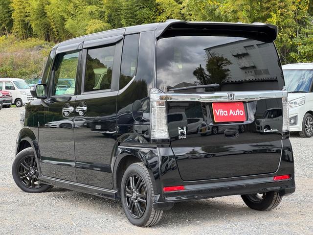 Ｎ－ＢＯＸカスタム Ｇ　ＳＳブラックスタイルパッケージ　ＳＤナビ　ワンセグＴＶ　リアカメラ　スマートキー　ＨＩＤヘッドライト　両側パワスラ　シートヒーター　Ｂｌｕｅｔｏｏｔｈ　純正１４インチアルミ　ＥＴＣ（11枚目）