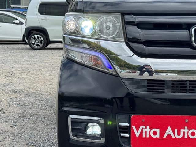 Ｎ－ＢＯＸカスタム Ｇ　ＳＳブラックスタイルパッケージ　ＳＤナビ　ワンセグＴＶ　リアカメラ　スマートキー　ＨＩＤヘッドライト　両側パワスラ　シートヒーター　Ｂｌｕｅｔｏｏｔｈ　純正１４インチアルミ　ＥＴＣ（19枚目）