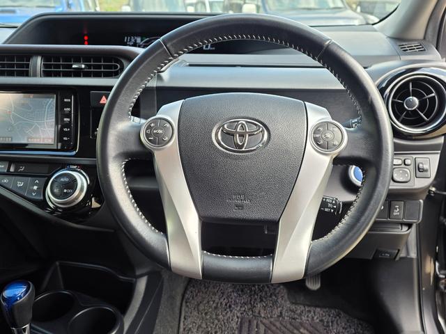 アクア Ｇ　ＳＤナビ　フルセグＴＶ　リアカメラ　スマートキー　前後ドラレコ　Ｂｌｕｅｔｏｏｔｈ　社外１５インチアルミ（18枚目）