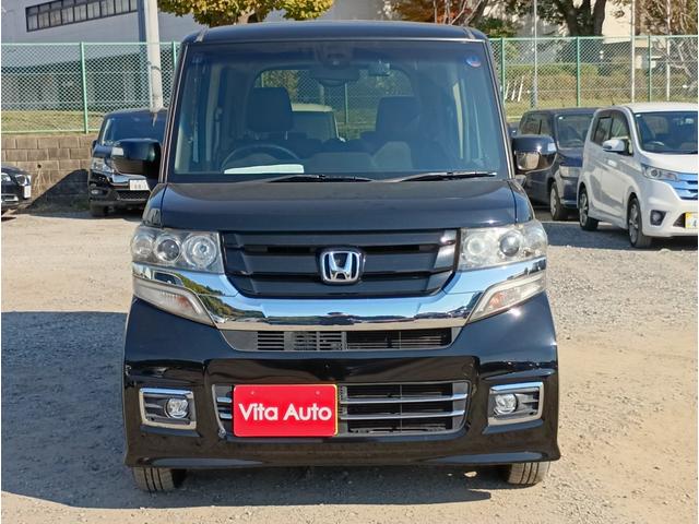 Ｎ－ＢＯＸカスタム Ｇ　ＳＳブラックスタイルパッケージ　メモリーナビ　フルセグＴＶ　リアカメラ　スマートキー　ＨＩＤヘッドライト　両側パワスラ　前ドラレコ　シートヒーター　Ｂｌｕｅｔｏｏｔｈ　純正１４インチアルミ　ＥＴＣ（3枚目）