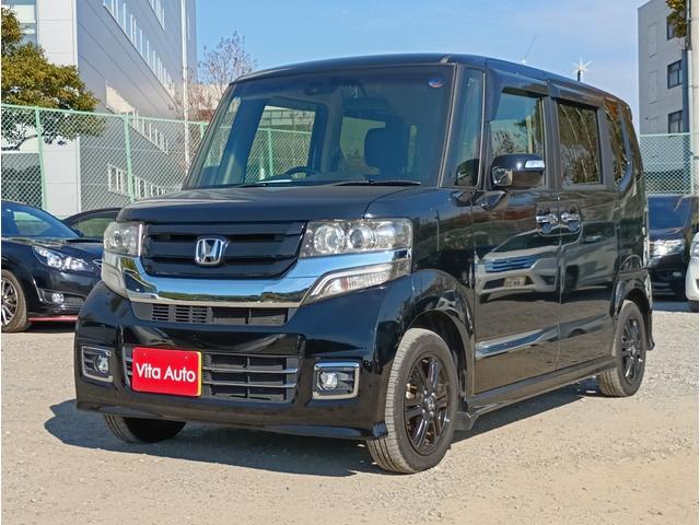 Ｎ－ＢＯＸカスタム Ｇ　ＳＳブラックスタイルパッケージ　メモリーナビ　フルセグＴＶ　リアカメラ　スマートキー　ＨＩＤヘッドライト　両側パワスラ　前ドラレコ　シートヒーター　Ｂｌｕｅｔｏｏｔｈ　純正１４インチアルミ　ＥＴＣ（5枚目）