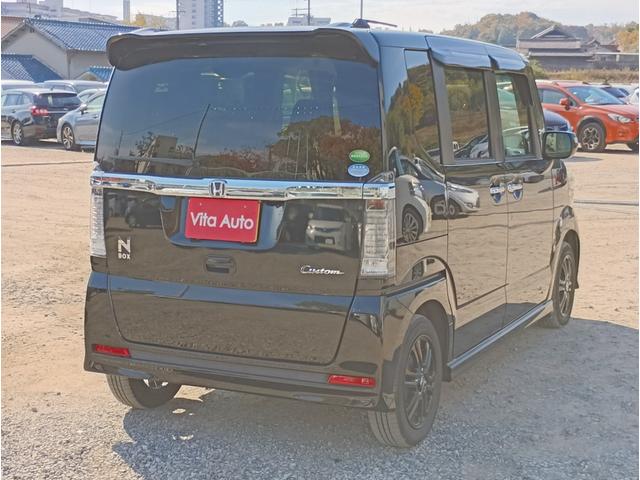 Ｎ－ＢＯＸカスタム Ｇ　ＳＳブラックスタイルパッケージ　メモリーナビ　フルセグＴＶ　リアカメラ　スマートキー　ＨＩＤヘッドライト　両側パワスラ　前ドラレコ　シートヒーター　Ｂｌｕｅｔｏｏｔｈ　純正１４インチアルミ　ＥＴＣ（12枚目）