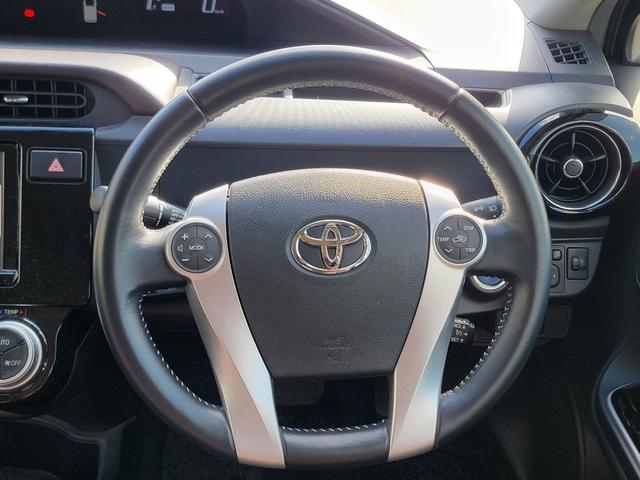 アクア G SDナビ フルセグTV リアカメラ スマートキー 前ドラレコ Bluetooth クルコン 純正15インチアルミ ETC(19枚目)