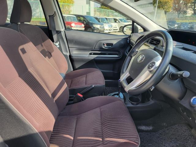 アクア G SDナビ フルセグTV リアカメラ スマートキー 前ドラレコ Bluetooth クルコン 純正15インチアルミ ETC(41枚目)