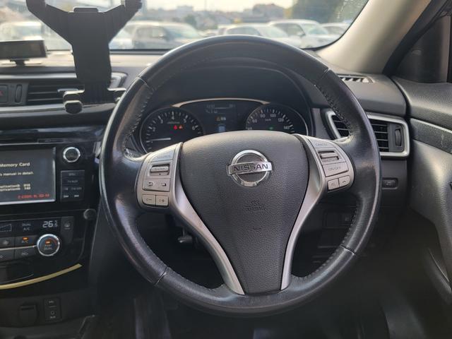 エクストレイル 20X ハイブリッド エマージェンシーブレーキP 4WD SDナビ 全方位カメラ スマートキー LEDヘッドライト 衝突軽減ブレーキ 革シート シートヒーター クルコン 純正17インチアルミ(19枚目)