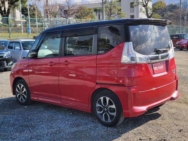 ソリオバンディット ハイブリッドMV SDナビ フルセグTV スマートキー LEDヘッドライト 衝突軽減ブレーキ 片側パワスラ 前後ドラレコ シートヒーター クルコン 純正15インチアルミ ETC(10枚目)