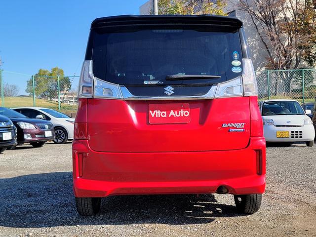 ソリオバンディット ハイブリッドMV SDナビ フルセグTV スマートキー LEDヘッドライト 衝突軽減ブレーキ 片側パワスラ 前後ドラレコ シートヒーター クルコン 純正15インチアルミ ETC(11枚目)