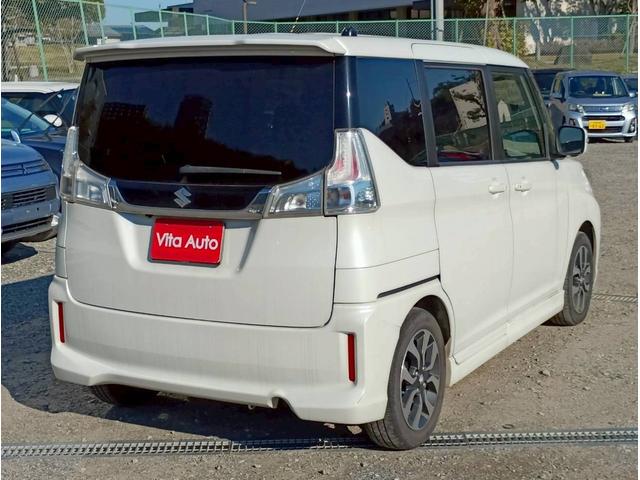 ソリオバンディット ハイブリッドMV メモリーナビ フルセグTV 全方位カメラ スマートキー LEDヘッドライト 衝突軽減ブレーキ 両側パワスラ シートヒーター Bluetooth クルコン 純正15インチアルミ ETC(14枚目)