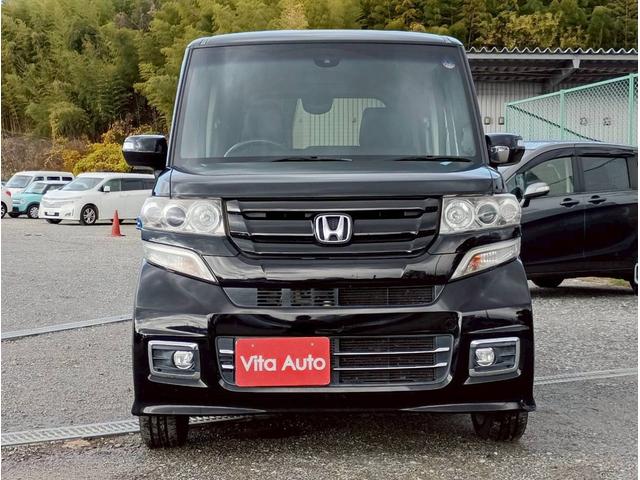 Ｎ－ＢＯＸカスタム Ｇ　ターボＳＳブラックスタイルパッケージ　メモリーナビ　フルセグＴＶ　リアカメラ　スマートキー　ＨＩＤヘッドライト　衝突軽減ブレーキ　両側パワスラ　シートヒーター　Ｂｌｕｅｔｏｏｔｈ　クルコン　純正１５インチアルミ　ＥＴＣ（6枚目）