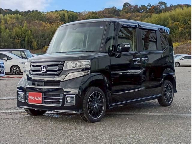 Ｎ－ＢＯＸカスタム Ｇ　ターボＳＳブラックスタイルパッケージ　メモリーナビ　フルセグＴＶ　リアカメラ　スマートキー　ＨＩＤヘッドライト　衝突軽減ブレーキ　両側パワスラ　シートヒーター　Ｂｌｕｅｔｏｏｔｈ　クルコン　純正１５インチアルミ　ＥＴＣ（8枚目）