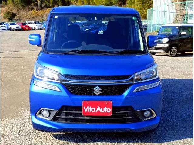 ソリオバンディット ハイブリッドＳＶ　メモリーナビ　フルセグＴＶ　リアカメラ　スマートキー　ＬＥＤヘッドライト　衝突軽減ブレーキ　両側パワスラ　前ドラレコ　シートヒーター　Ｂｌｕｅｔｏｏｔｈ　クルコン　純正１５インチアルミ　ＥＴＣ（4枚目）