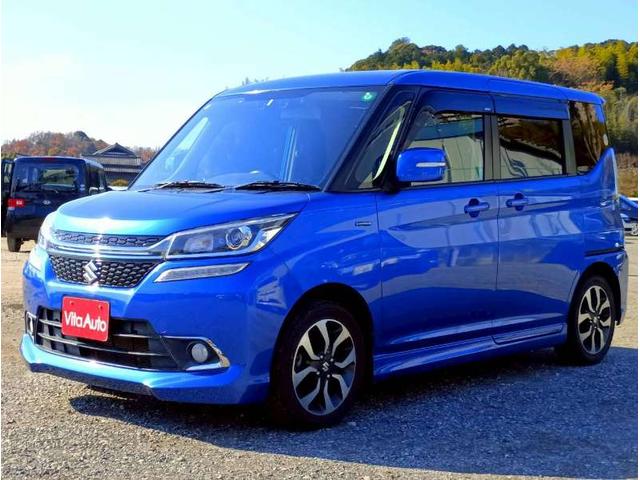 ソリオバンディット ハイブリッドＳＶ　メモリーナビ　フルセグＴＶ　リアカメラ　スマートキー　ＬＥＤヘッドライト　衝突軽減ブレーキ　両側パワスラ　前ドラレコ　シートヒーター　Ｂｌｕｅｔｏｏｔｈ　クルコン　純正１５インチアルミ　ＥＴＣ（5枚目）