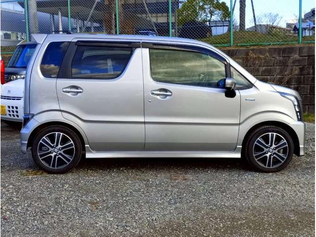 ワゴンＲスティングレー ハイブリッドＴ　メモリーナビ　フルセグＴＶ　全方位カメラ　スマートキー　ＬＥＤヘッドライト　衝突軽減ブレーキ　前ドラレコ　シートヒーター　Ｂｌｕｅｔｏｏｔｈ　クルコン　純正１５インチアルミ　ＥＴＣ（14枚目）