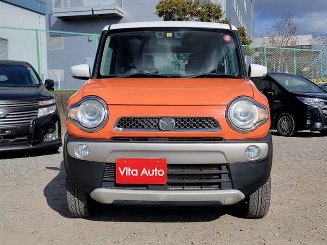 フレアクロスオーバー ＸＴ　４ＷＤ　メモリーナビ　ワンセグＴＶ　リアカメラ　スマートキー　ＨＩＤヘッドライト　衝突軽減ブレーキ　シートヒーター　Ｂｌｕｅｔｏｏｔｈ　社外１５インチアルミ　ＥＴＣ（3枚目）