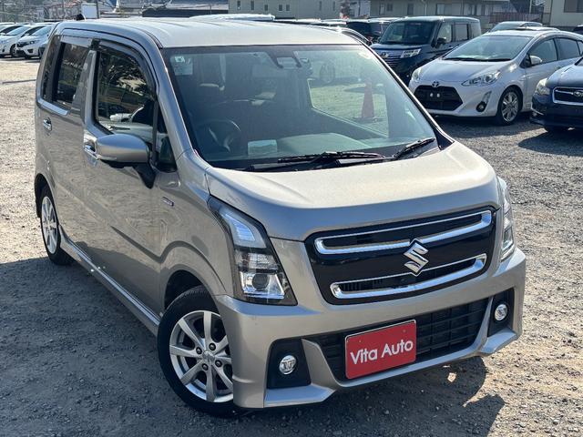 ワゴンRスティングレー ハイブリッドX メモリーナビ フルセグTV 全方位カメラ スマートキー LEDヘッドライト 衝突軽減ブレーキ 前ドラレコ シートヒーター Bluetooth クルコン 純正14インチアルミ ETC(2枚目)