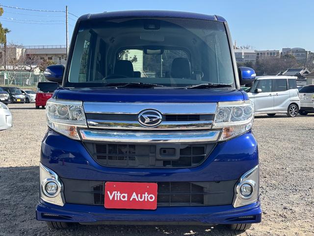 タント カスタムＲＳ　トップエディションＳＡＩＩ　メモリーナビ　フルセグＴＶ　リアカメラ　スマートキー　ＬＥＤヘッドライト　衝突軽減ブレーキ　両側パワスラ　Ｂｌｕｅｔｏｏｔｈ　純正１５インチアルミ　ＥＴＣ（3枚目）