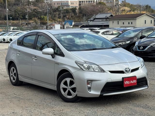 プリウス S メモリーナビ スマートキー HIDヘッドライト Bluetooth 純正15インチ鉄 ETC(2枚目)