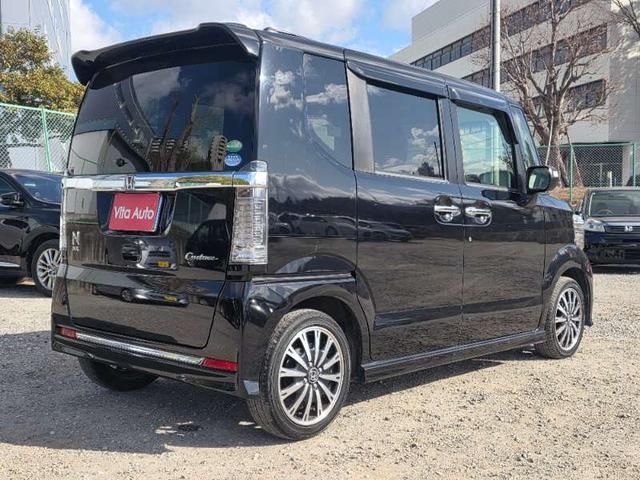 N-BOXカスタム G ターボSSパッケージ メモリーナビ フルセグTV リアカメラ フリップダウンモニター スマートキー HIDヘッドライト 衝突軽減ブレーキ 両側パワスラ Bluetooth 純正15インチアルミ ETC(11枚目)