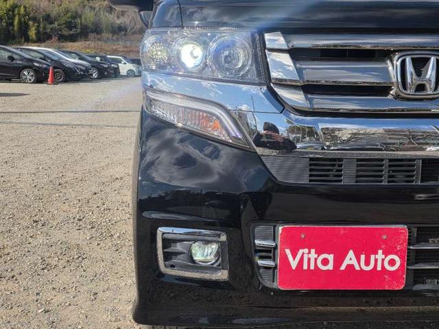 N-BOXカスタム G ターボSSパッケージ メモリーナビ フルセグTV リアカメラ フリップダウンモニター スマートキー HIDヘッドライト 衝突軽減ブレーキ 両側パワスラ Bluetooth 純正15インチアルミ ETC(17枚目)