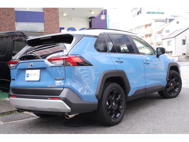 RAV4 ハイブリッドアドベンチャー 法人ワンオーナーユーザー様直接買取車両 禁煙車 パノラマサンルーフ パノラミックビューモニター フルレザーシート BSM LKA セーフティセンス(19枚目)