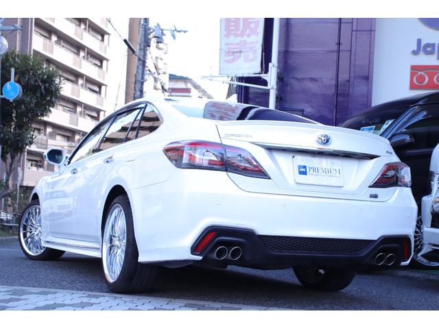 クラウンハイブリッド RS リミテッドII 法人ユーザー様直接買取車両 セーフティセンス 3眼LEDヘッドライト レーダークルーズコントロール BSM RCTA シートヒーター ベンチレーション WORK製19インチ(3枚目)