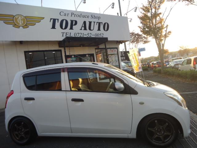 アルト Ｆ　５速ミッション　社外１５インチアルミ　ローダウン　社外マフラー　エアクリ　ナビ　ワンセグＴＶ　ＥＴＣ（4枚目）