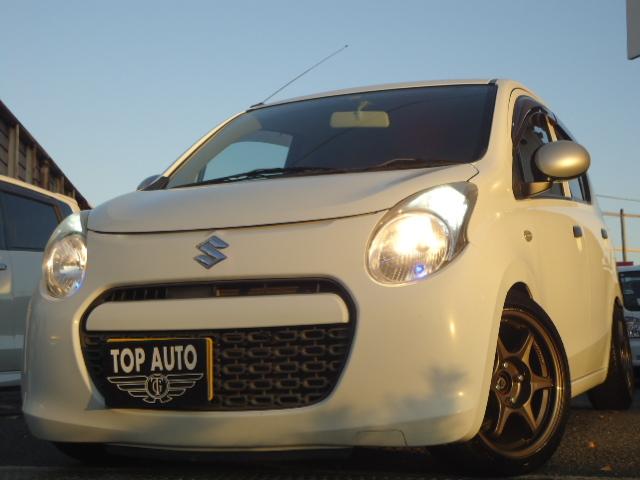 アルト Ｆ　５速ミッション　社外１５インチアルミ　ローダウン　社外マフラー　エアクリ　ナビ　ワンセグＴＶ　ＥＴＣ（19枚目）