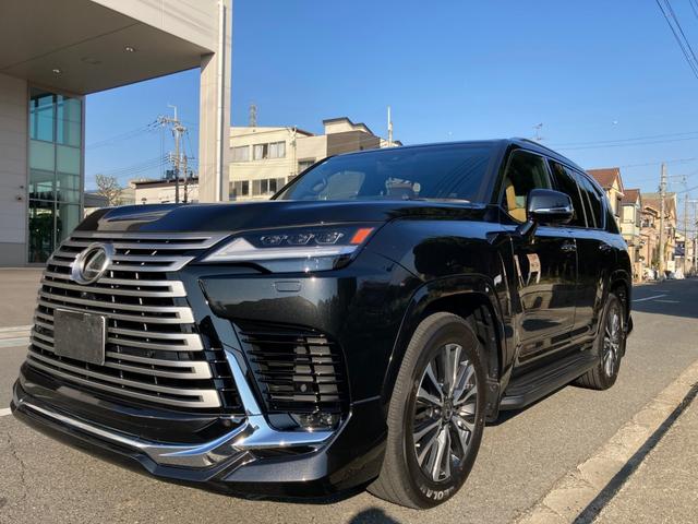 ＬＸ ＬＸ６００　ＬＸ６００　セミアリニン本革シートヘーゼル／ブラック　モデリスタエアロ　サンルーフ　クールボックス　ＬＥＤヘッド　デジタルミラー　ワイヤレス充電　電動格納サードシート　３６０度パノラマカメラ　７人乗り（3枚目）