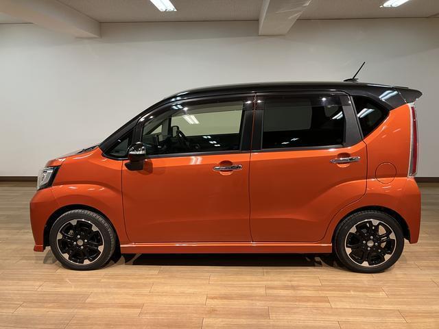 ８インチナビやバックカメラなど装着済みのムーヴカスタムが登場！４ＷＤ・ターボモデルですのでいろいろ使い勝手が良いですよ！