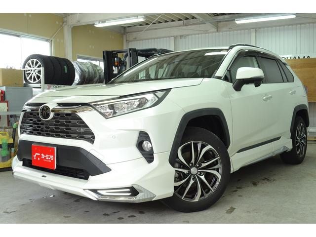 RAV4 G 4WD モデリスタエアロ デジタルインナーミラー ハンドルヒーター シートヒーター 社外18インチアルミ 純正アルミスタッドレスセット 純正9インチナビ バックカメラ ETC ワンオーナー 禁煙車(6枚目)
