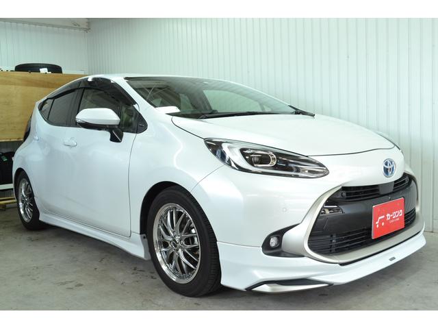 アクア Z モデリスタエアロ(F・S)/ブリッツ車高調/DSCプラス/社外16インチアルミホイール/純正アルミホイール+スタッドレスタイヤ付き/ワンオーナー/純正ショック有り/修復歴無し/CD・DVD/ETC/(3枚目)