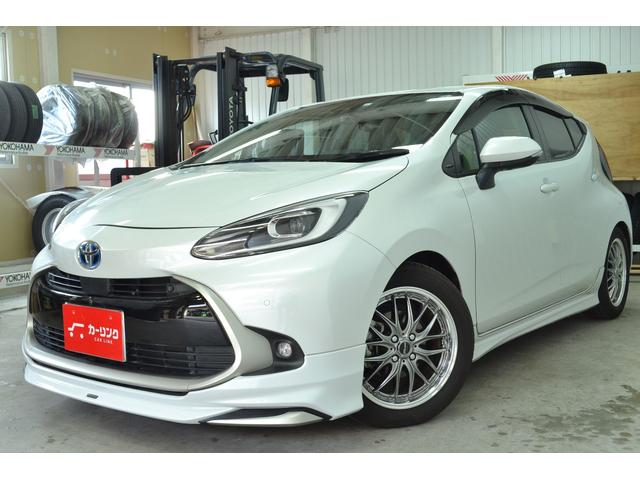 アクア Z モデリスタエアロ(F・S)/ブリッツ車高調/DSCプラス/社外16インチアルミホイール/純正アルミホイール+スタッドレスタイヤ付き/ワンオーナー/純正ショック有り/修復歴無し/CD・DVD/ETC/(6枚目)