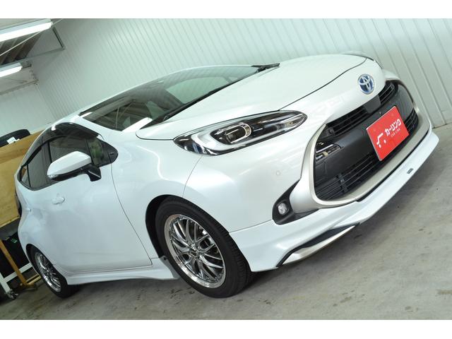 アクア Z モデリスタエアロ(F・S)/ブリッツ車高調/DSCプラス/社外16インチアルミホイール/純正アルミホイール+スタッドレスタイヤ付き/ワンオーナー/純正ショック有り/修復歴無し/CD・DVD/ETC/(46枚目)