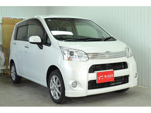 ムーヴ カスタム　Ｘ　走行５７６４０キロ　修復歴無し　イクリプスナビ　ＨＩＤヘッドライト　フォグ　スマートキー　プッシュスタート　純正１４インチアルミホイール　ベンチシート　オートエアコン　車検受け渡し　スタッドレス付き（3枚目）